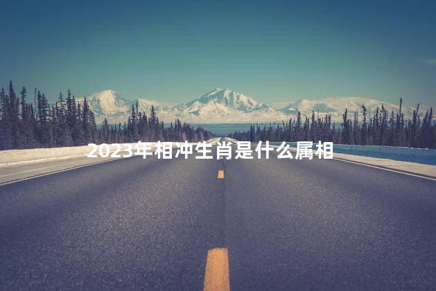 2023年相冲生肖是什么属相